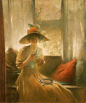 The Gossip, 1912 | John White Alexander | Painting Reproduction