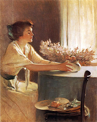 A Meadow Flower | John White Alexander | Painting Reproduction