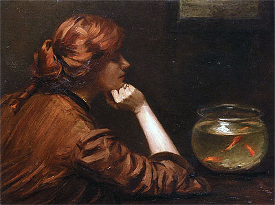 An Idle Moment, c.1885 | John White Alexander | Gemälde Reproduktion