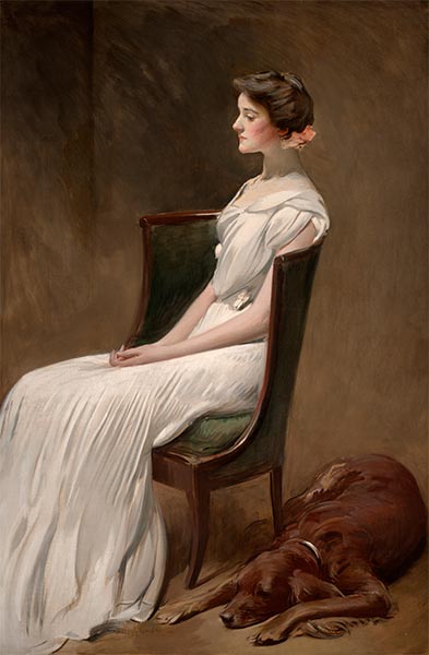 Miss Dorothy Quincy Roosevelt, c.1901/02 | John White Alexander | Gemälde Reproduktion