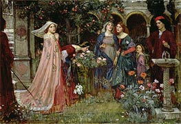 The Enchanted Garden | Waterhouse | Painting Reproduction