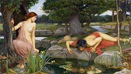 Echo and Narcissus, 1903 von Waterhouse | Gemälde-Reproduktion