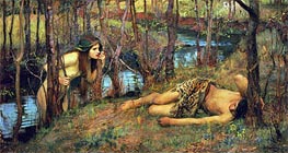 A Naiad, 1893 by Waterhouse | Painting Reproduction