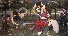 Flora and the Zephyrs, 1897 by Waterhouse | Painting Reproduction