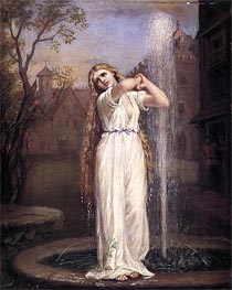 Undine, 1872 by Waterhouse | Painting Reproduction