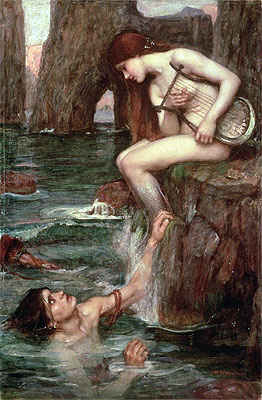 Die Sirene, 1900 von Waterhouse | Gemälde-Reproduktion