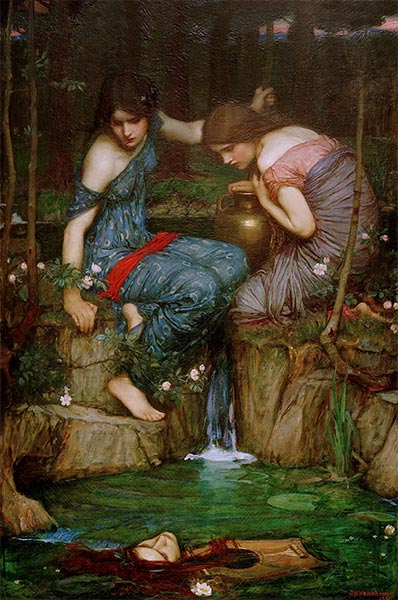 Nymphs finding the Head of Orpheus, 1900 | Waterhouse | Gemälde Reproduktion