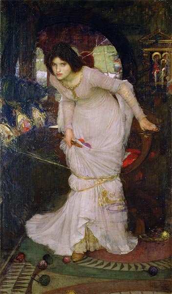 Die Dame von Shalott | Waterhouse | Gemälde Reproduktion