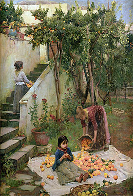 The Orange Gatherers, 1890 | Waterhouse