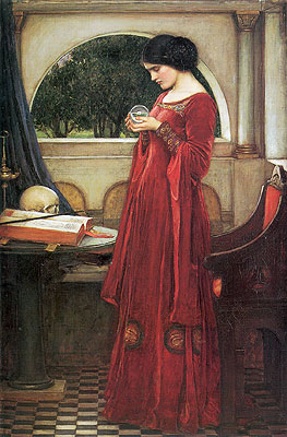 The Crystal Ball, 1902 | Waterhouse | Painting Reproduction