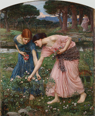 Gather ye Rosebuds while ye may, 1909 | Waterhouse | Gemälde Reproduktion