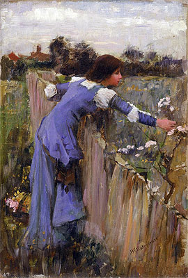 The Flower Picker, c.1900 | Waterhouse | Painting Reproduction