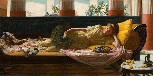 Dolce Far Niente, 1880 | Waterhouse | Painting Reproduction
