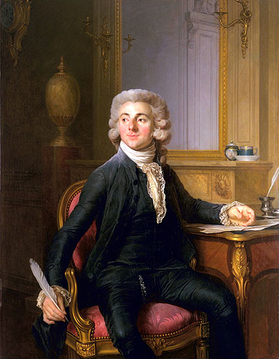 Portrait of a Gentleman (Jean-Baptiste-Francois Dupre), c.1782 | Joseph-Siffred Duplessis | Painting Reproduction
