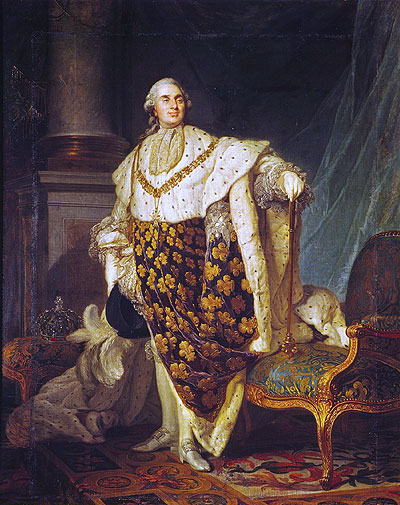 Louis XVI King of France in Coronation Robes, 1777 | Joseph-Siffred Duplessis | Gemälde Reproduktion