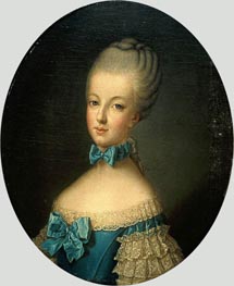 Portrait of Marie Antoinette de Habsbourg-Lorraine, undated by Joseph Ducreux | Painting Reproduction