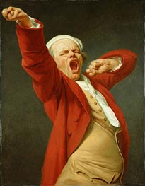 Self Portrait Yawning, c.1780 by Joseph Ducreux | Painting Reproduction