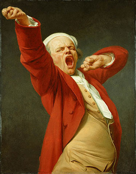 Self Portrait Yawning, c.1780 | Joseph Ducreux | Painting Reproduction