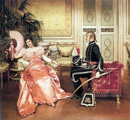 Flirtation, Undated by Soulacroix | Painting Reproduction