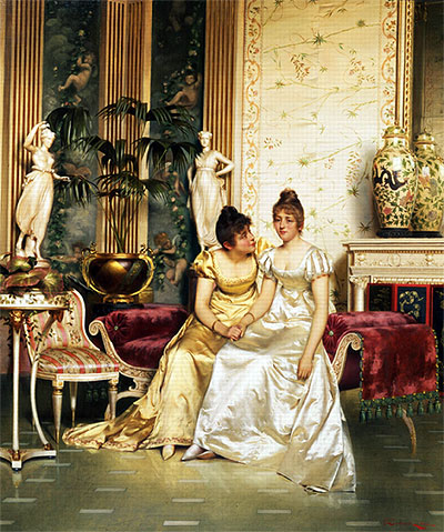 A Shared Confidence, n.d. | Soulacroix | Painting Reproduction