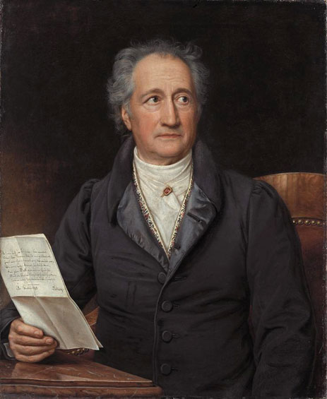 Portrait of Johann Wolfgang von Goethe, 1828 by Joseph Karl Stieler | Painting Reproduction