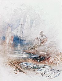 Mackerel on the Beach | J. M. W. Turner | Painting Reproduction