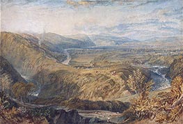 Crook of Lune, Looking towards Hornby Castle, c.1816/18 by J. M. W. Turner | Painting Reproduction
