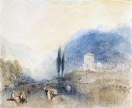 Bellinzona, 1842 von J. M. W. Turner | Gemälde-Reproduktion
