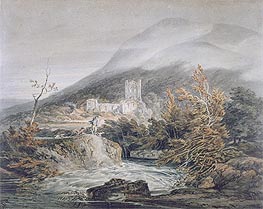 Llanthony Abbey, Monmouthshire, c.1792 by J. M. W. Turner | Painting Reproduction