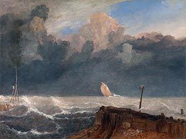 Port Ruysdael, undated von J. M. W. Turner | Gemälde-Reproduktion