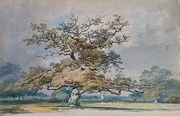 A Landscape with an Old Oak Tree, undated by J. M. W. Turner | Painting Reproduction