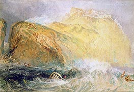 Tintagel Castle, Cornwall, undated by J. M. W. Turner | Painting Reproduction