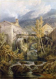 The Old Mill, Ambleside, undated by J. M. W. Turner | Painting Reproduction