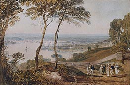 Plymouth Dock from near Mount Edgecumbe, undated von J. M. W. Turner | Gemälde-Reproduktion