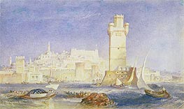 Rhodes, c.1823/24 von J. M. W. Turner | Gemälde-Reproduktion