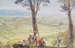 Rome from Monte Mario, c.1818 von J. M. W. Turner | Gemälde-Reproduktion