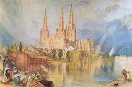 Lichfield, c.1830/35 von J. M. W. Turner | Gemälde-Reproduktion