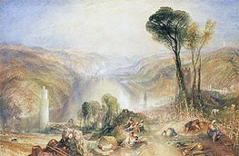 Oberwesel, 1840 von J. M. W. Turner | Gemälde-Reproduktion