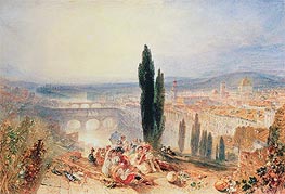 Florence from near San Miniato, 1828 von J. M. W. Turner | Gemälde-Reproduktion