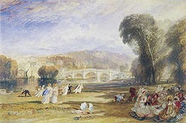 Richmond Hill and Bridge, Surrey, c.1831 by J. M. W. Turner | Painting Reproduction