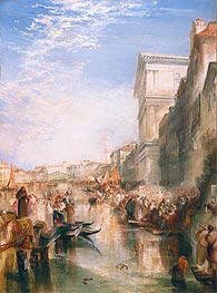 The Grand Canal (A Street in Venice), c.1837 by J. M. W. Turner | Painting Reproduction