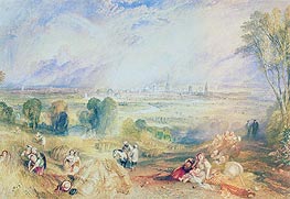 Oxford from North Hinksey, undated by J. M. W. Turner | Painting Reproduction