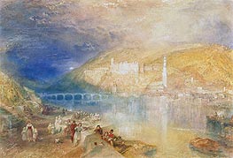 Heidelberg: Sunset, c.1840/42 von J. M. W. Turner | Gemälde-Reproduktion