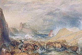 Tantallon Castle, 1821 von J. M. W. Turner | Gemälde-Reproduktion