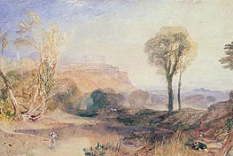 Powis Castle, Montgomeryshire, c.1835 von J. M. W. Turner | Gemälde-Reproduktion