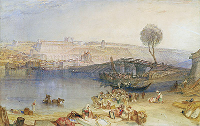 View of the Castle of Saint-Germain-en-Laye, undated | J. M. W. Turner | Gemälde Reproduktion