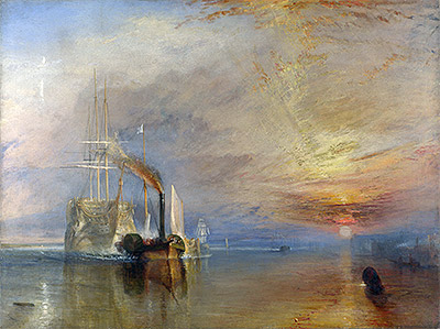 The Fighting Temeraire, 1839 | J. M. W. Turner | Gemälde Reproduktion