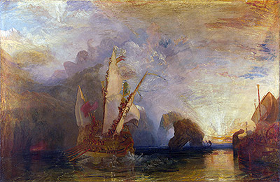 Ulysses Deriding Polyphemus - Homer's Odyssey, 1829 | J. M. W. Turner | Painting Reproduction