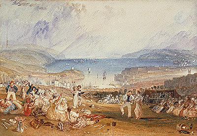 Plymouth, Devon, c.1830 von J. M. W. Turner | Gemälde-Reproduktion