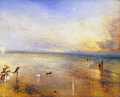 Der Neumond (Ich habe mein Boot verloren, du ..., 1840 von J. M. W. Turner | Gemälde-Reproduktion